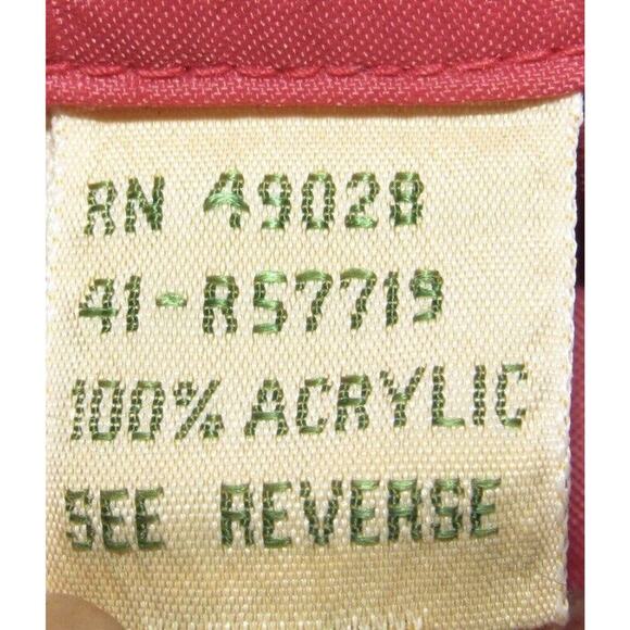 Vintage Sears Red Plaid Flannel Lightweight Button Shirt Large 16-16 1/2 - Picture 13 of 14